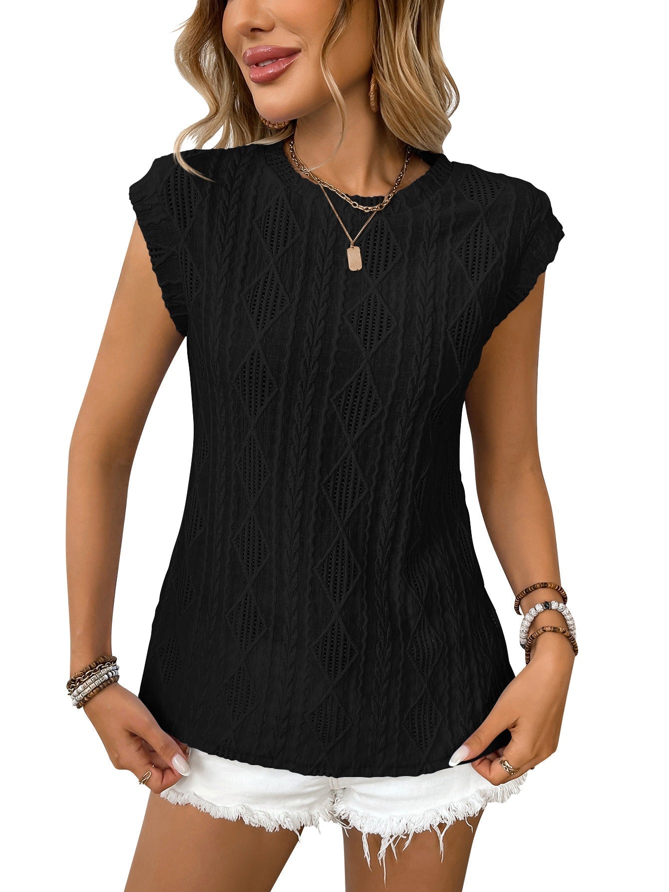 Jennifer - tricou elegant din tricot ușor pentru femei — imagine 1