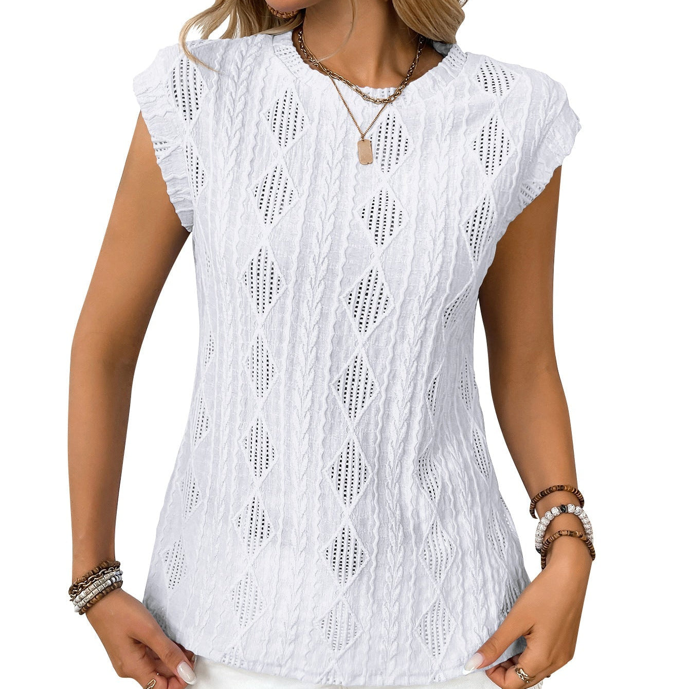 Jennifer - tricou elegant din tricot ușor pentru femei — imagine 2