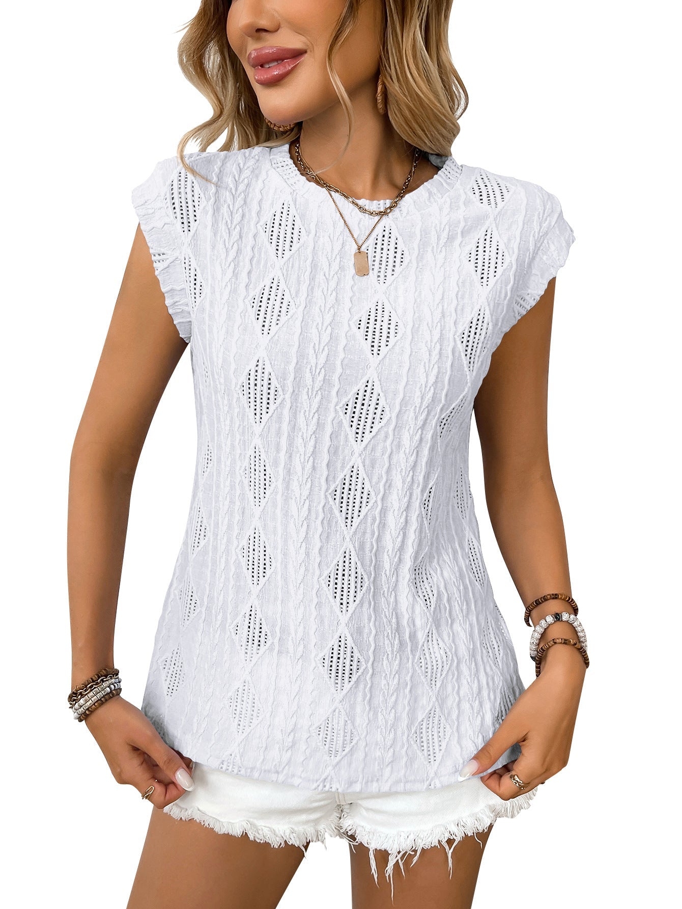 Jennifer - tricou elegant din tricot ușor pentru femei — imagine 2