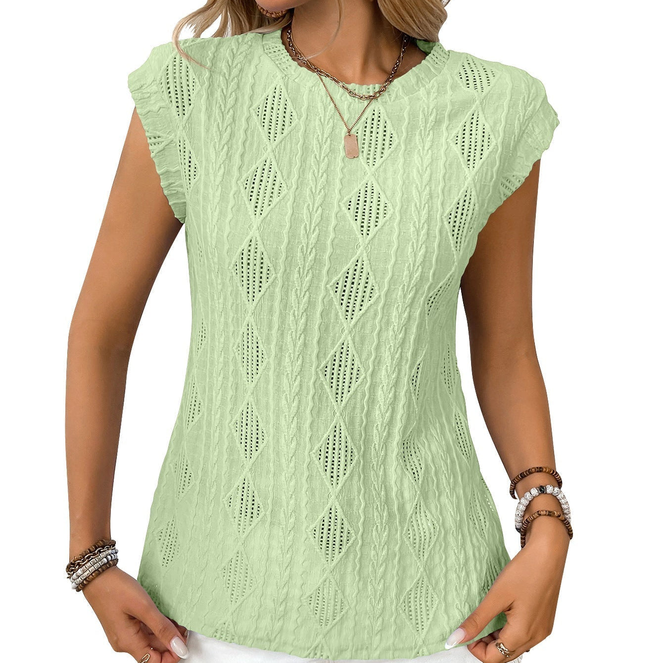 Jennifer - tricou elegant din tricot ușor pentru femei — imagine 5