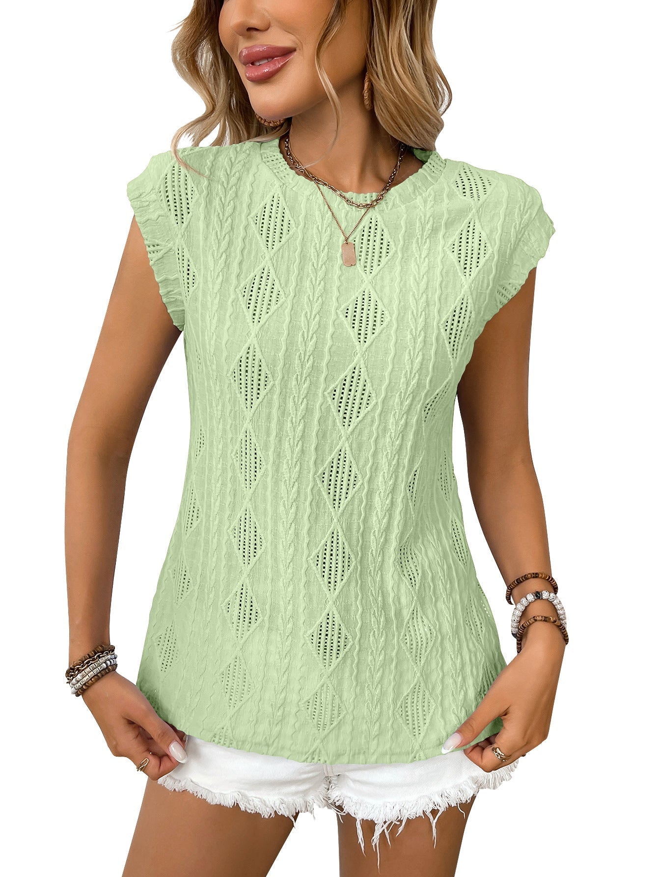 Jennifer - tricou elegant din tricot ușor pentru femei — imagine 5