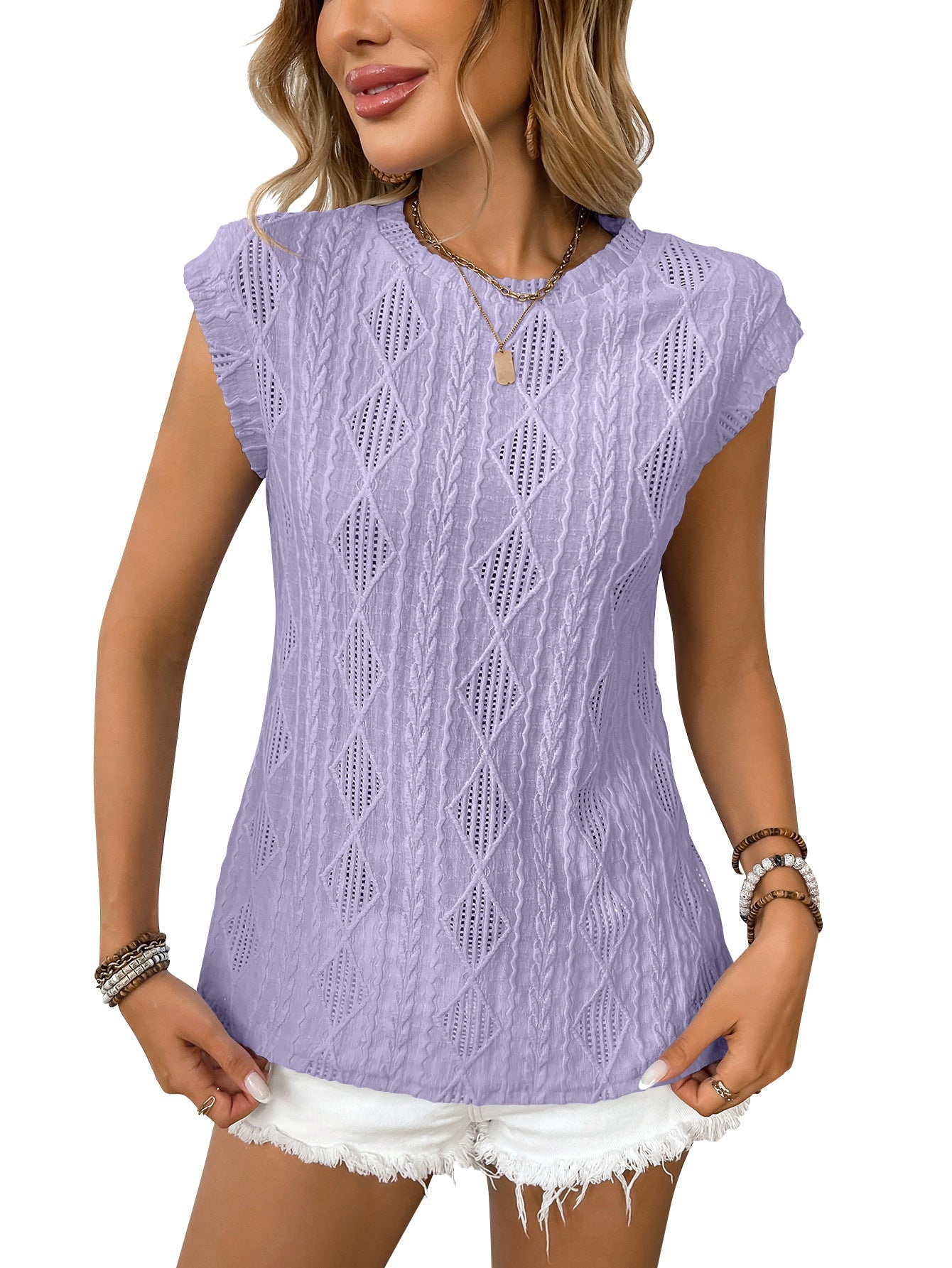 Jennifer - tricou elegant din tricot ușor pentru femei — imagine 6