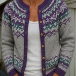 Jennifer - Cardigan islandez retro — imagine 2
