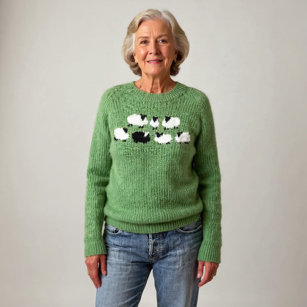 Jennifer - Pulover retro tricotat — imagine 2