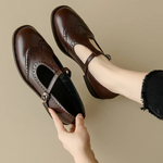 Johanna - pantofi eleganți pentru femei cu bareta în T — imagine 2
