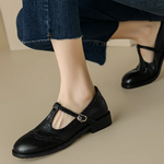 Johanna - pantofi eleganți pentru femei cu bareta în T — imagine 4