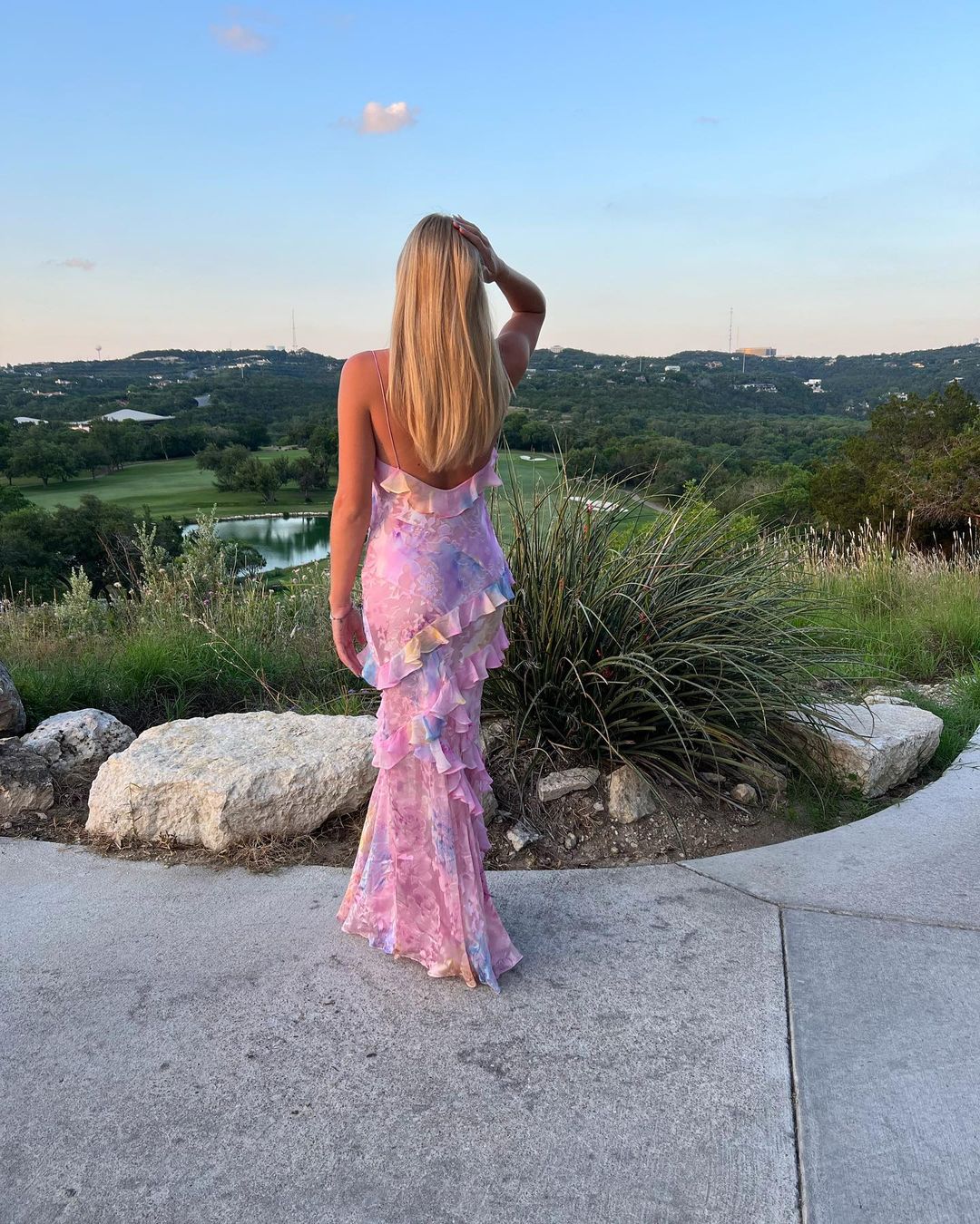 Julia - rochie lungă cu volane — imagine 2