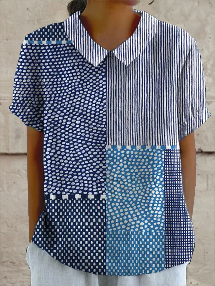 Juliette - bluză cu model patchwork — imagine 2