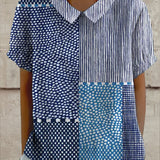 Juliette - bluză cu model patchwork — imagine 2