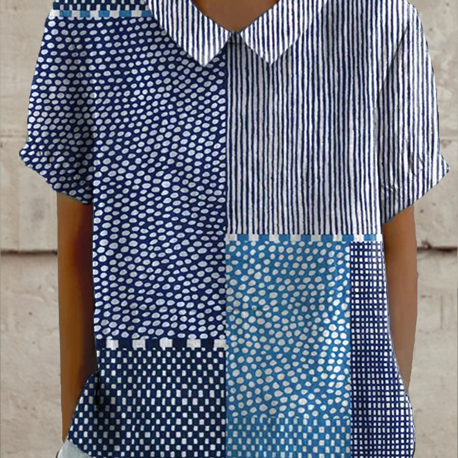 Juliette - bluză cu model patchwork — imagine 2