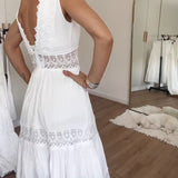 Ienupăr - rochie din dantelă cu decolteu în V — imagine 3