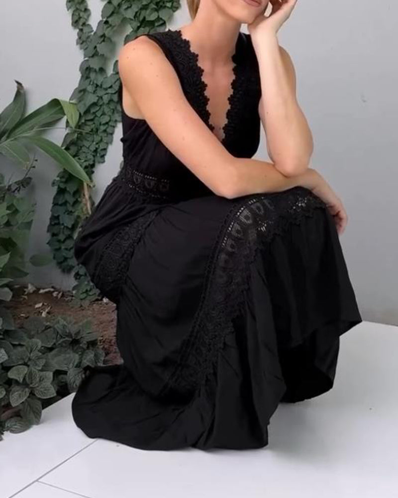 Ienupăr - rochie din dantelă cu decolteu în V — imagine 11
