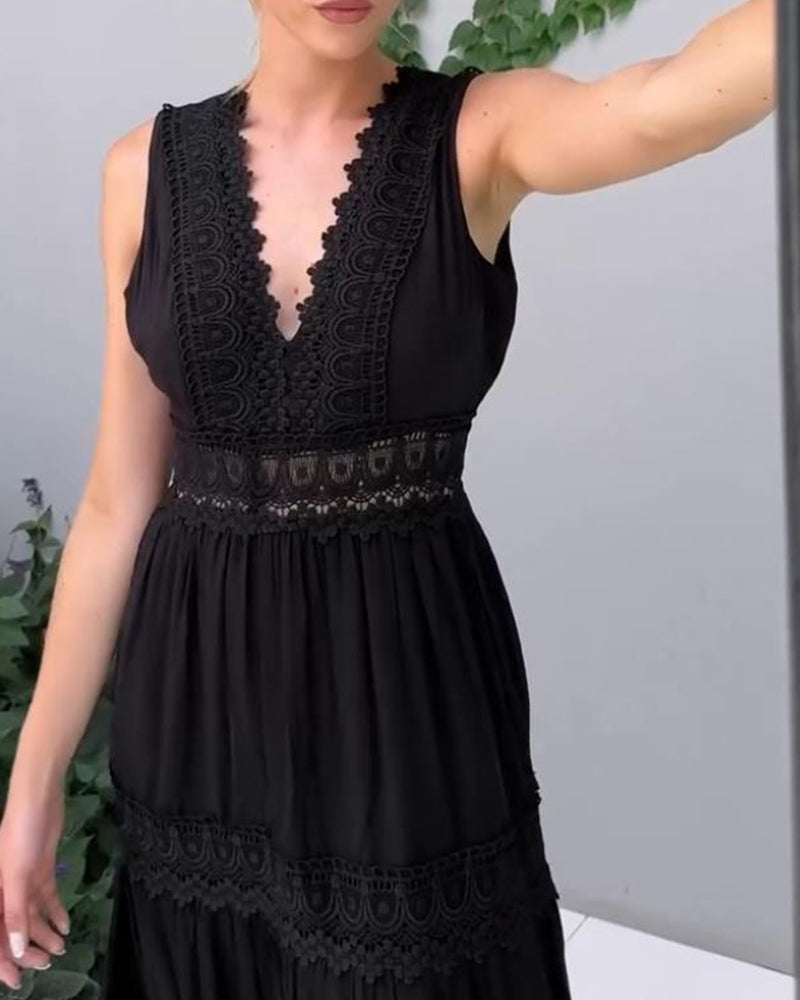 Ienupăr - rochie din dantelă cu decolteu în V — imagine 13