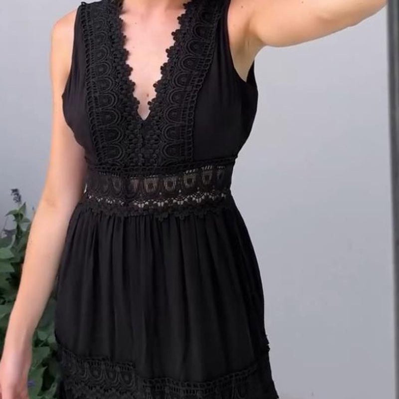 Ienupăr - rochie din dantelă cu decolteu în V — imagine 13