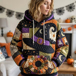 Hanorac - Model de quilt de Halloween la miezul nopții — imagine 1