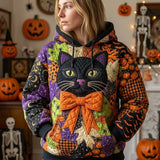 Hanorac - Model de quilt de Halloween la miezul nopții — imagine 1