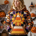 Hanorac - Model de quilt de Halloween la miezul nopții — imagine 1