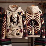 Hanorac - Model de schelet de Halloween — imagine 1