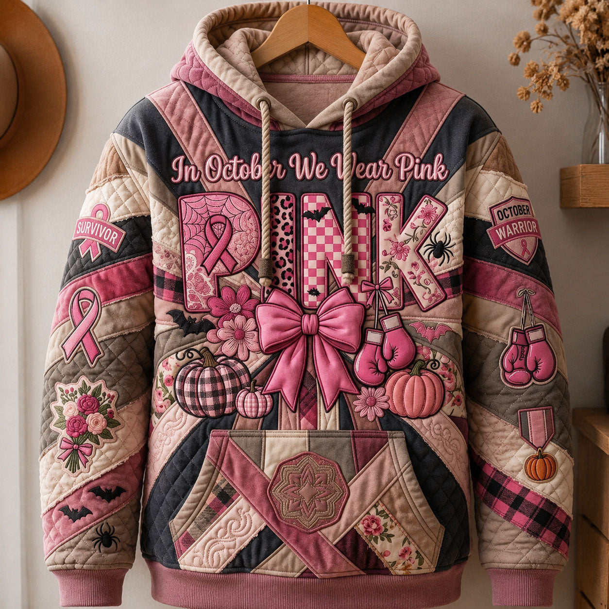 Hanorac - Pink October Magic — imagine 1