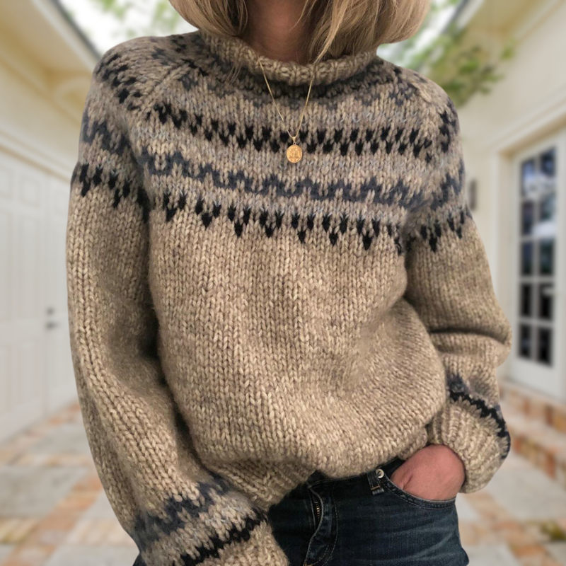 Karen - Pulover retro tricotat — imagine 5