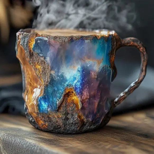 Cana de cafea cu cristale minerale încorporate — imagine 2