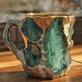 Cana de cafea cu cristale minerale încorporate — imagine 4