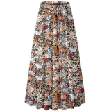 Fustă Keira - talie elastică cu imprimeu floral de iarnă — imagine 1