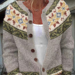 Keira - cardigan islandez retro — imagine 2