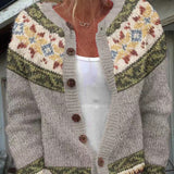Keira - cardigan islandez retro — imagine 2
