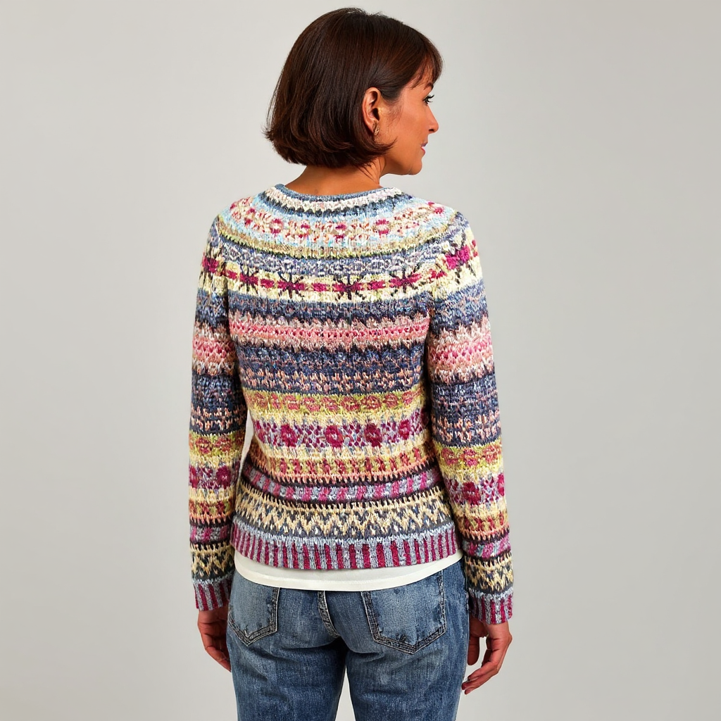 Keira - Pulover retro tricotat — imagine 3