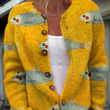 Kelsey - Cardigan retro tricotat — imagine 1