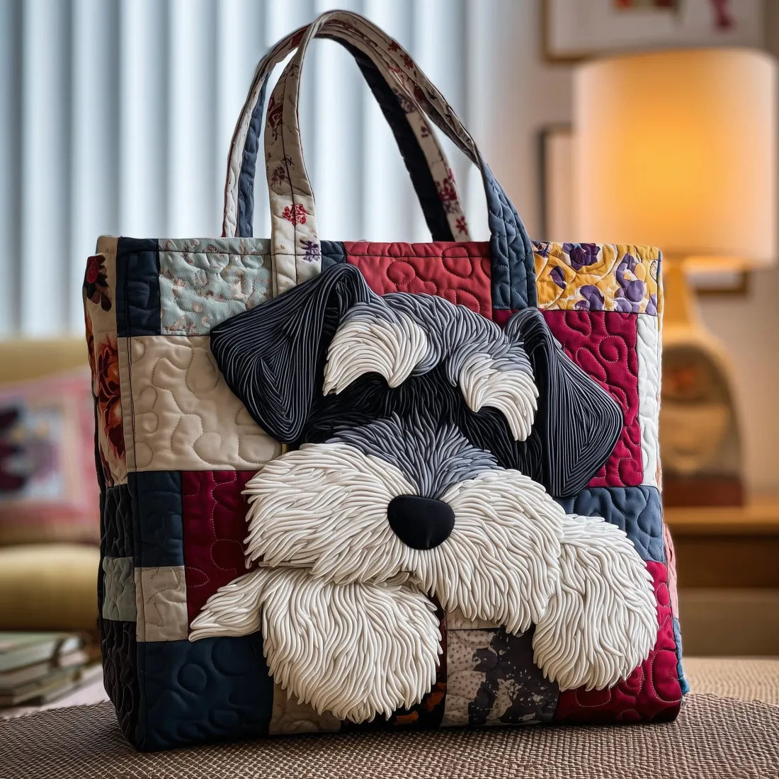 Melody - geantă matlasată, schnauzer — imagine 1