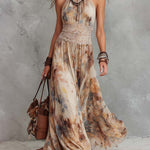 Lainey - rochie maxi elegantă cu bordură din dantelă — imagine 2