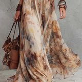 Lainey - rochie maxi elegantă cu bordură din dantelă — imagine 4