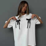Lauren - tricou drăguț și confortabil cu fundă pentru femei — imagine 2