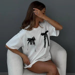 Lauren - tricou drăguț și confortabil cu fundă pentru femei — imagine 3