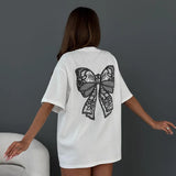 Lauren - tricou drăguț și confortabil cu fundă pentru femei — imagine 5