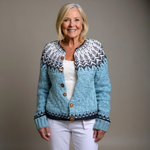 Cardigan islandez retro Leah — imagine 1