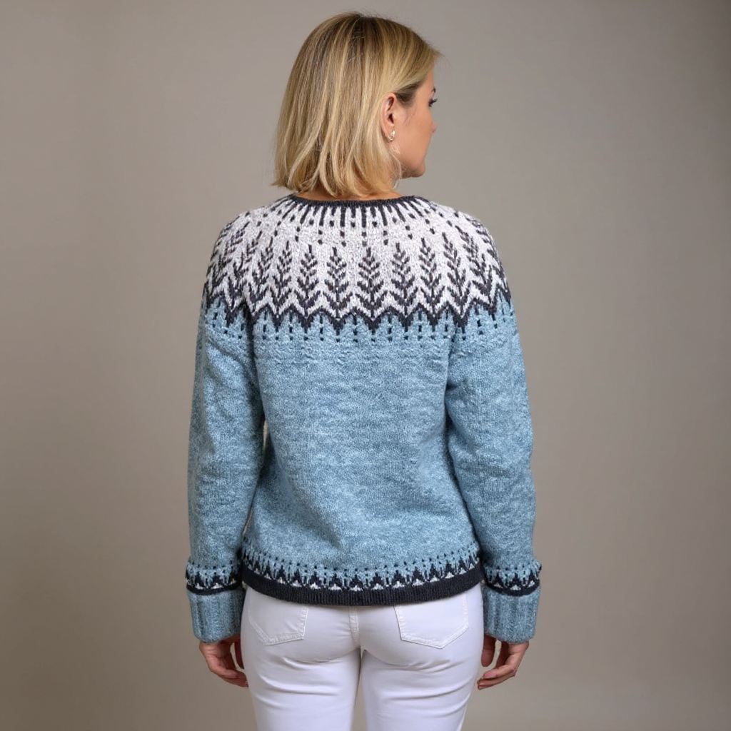 Cardigan islandez retro Leah — imagine 3