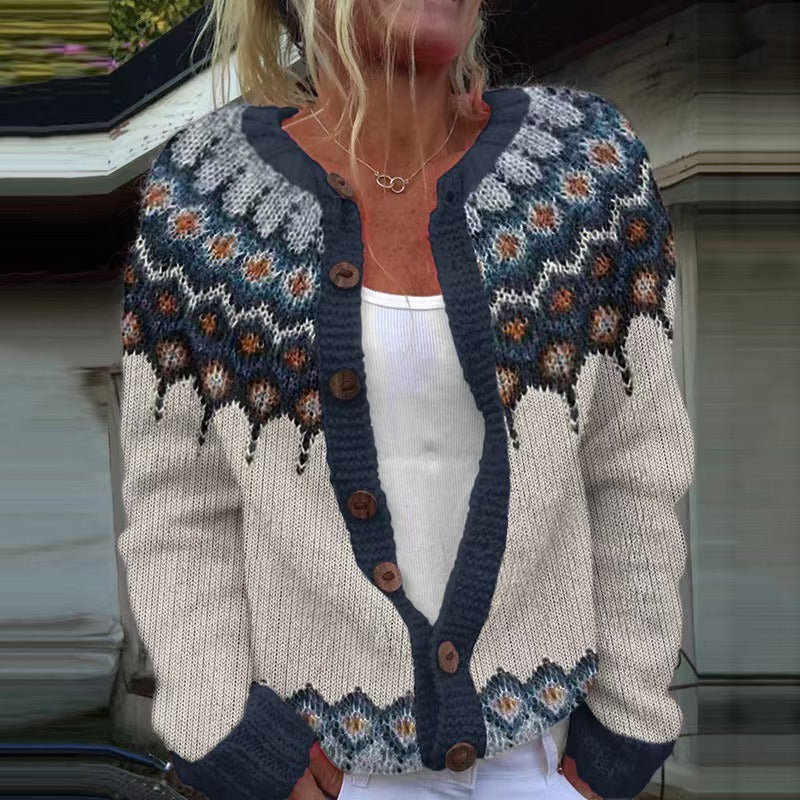 Leilani - cardigan islandez retro — imagine 2