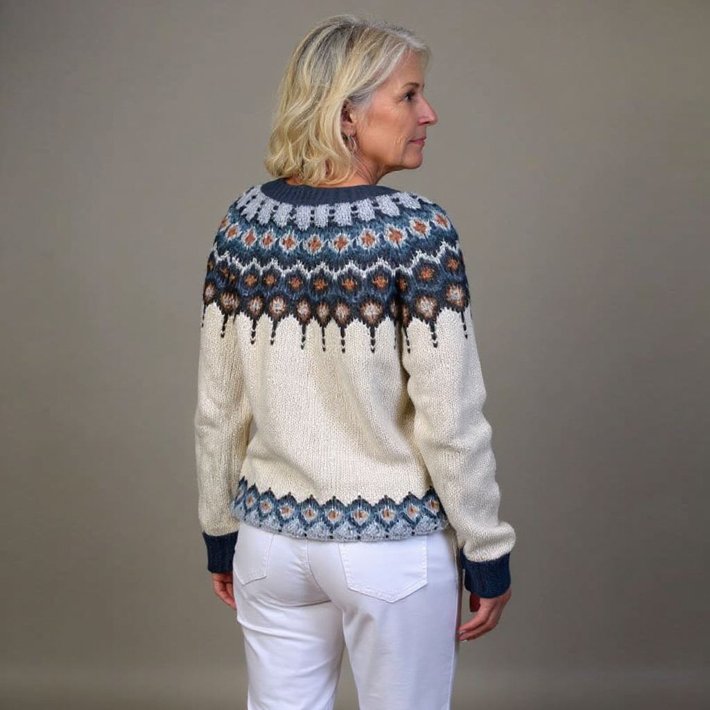 Leilani - cardigan islandez retro — imagine 3