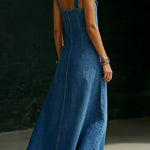 Lena - rochie lungă din denim cu nasturi — imagine 6