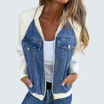 Leslie - Jachetă cu glugă din denim — imagine 1