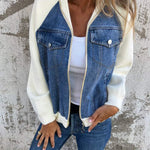 Leslie - Jachetă cu glugă din denim — imagine 3