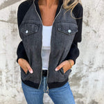 Leslie - Jachetă cu glugă din denim — imagine 4