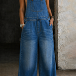 Liliana - salopetă din denim cu talie elastică — imagine 2