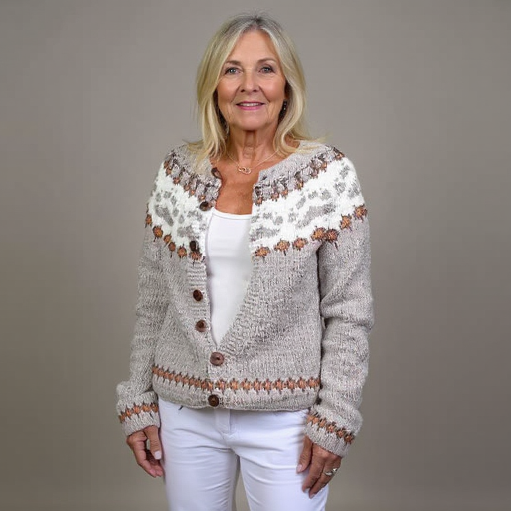 Liliana - cardigan islandez retro — imagine 1