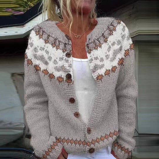 Liliana - cardigan islandez retro — imagine 2