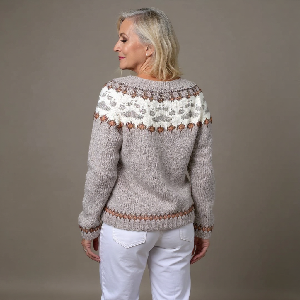 Liliana - cardigan islandez retro — imagine 3