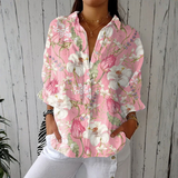 Lillian - cămașă elegantă cu imprimeu floral — imagine 1